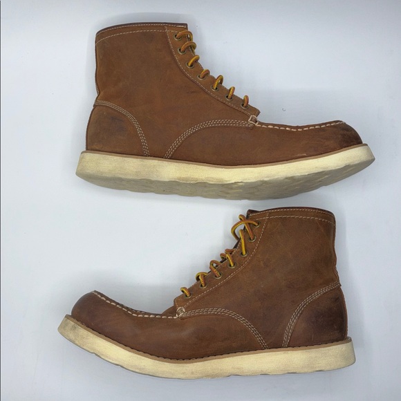 Eastland Men’s Size 11.5 D Loomis Brown/Tan Leather 6” Lace Up Work Boot